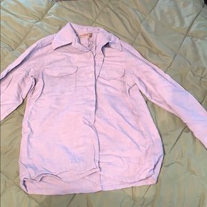 Blue long sleeve button down